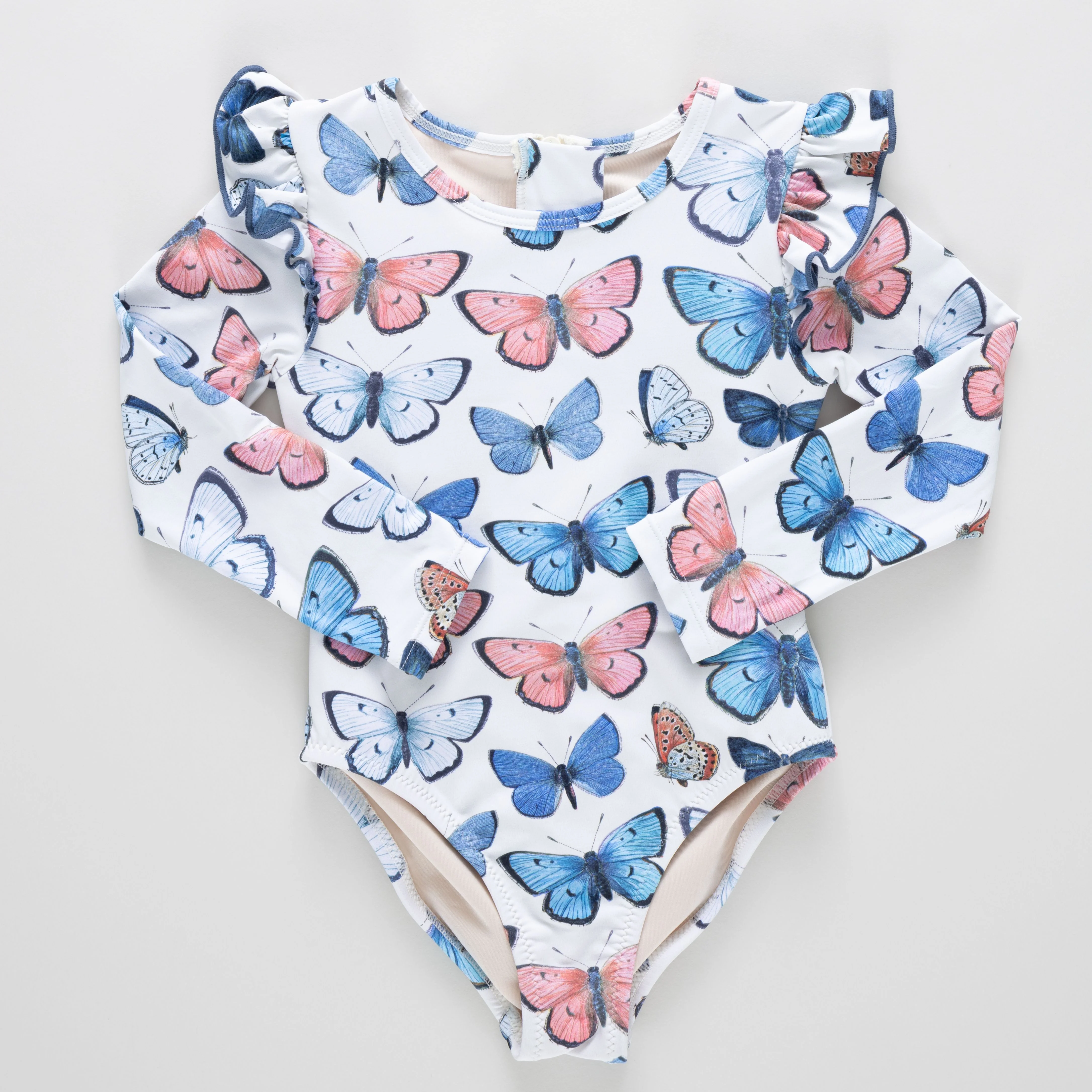Girls Rachel Suit - vintage butterflies
