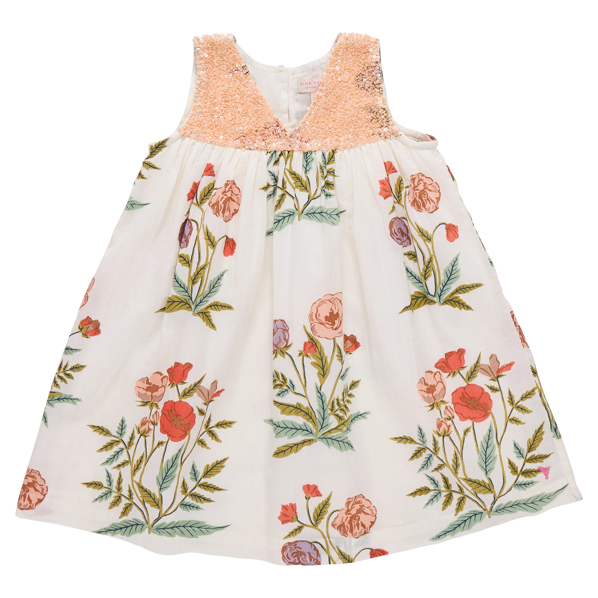 Pink Chicken - Girls Courtney Dress - Rosewick Poppy